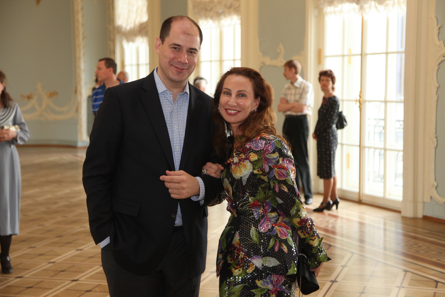 Irina Nikitina (the foundation president) with collegue